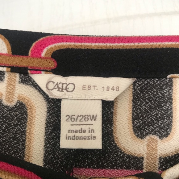 Geometric Chain Link Tunic Top by Cato Plus Sz - Picture 4 of 6